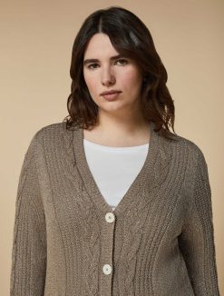 Marina Rinaldi Cardigan En Fil Lurex | Tricots