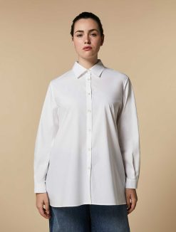 Marina Rinaldi Chemise Oversize En Popeline | Blouses Et Chemises