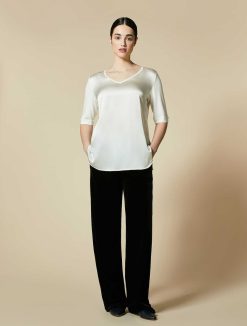 Marina Rinaldi Pantalon En Jersey De Velours | Pantalon