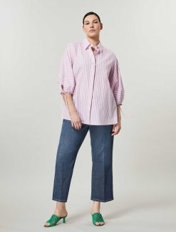 Marina Rinaldi Chemise En Toile De Lin Et De Coton | Blouses Et Chemises