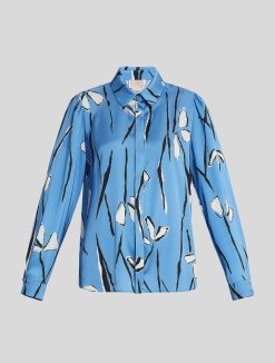 Marina Rinaldi Chemise En Satin Imprime | Blouses Et Chemises