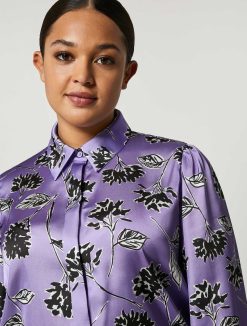 Marina Rinaldi Chemise En Satin Imprime | Blouses Et Chemises