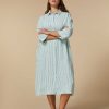 Marina Rinaldi Robe En Toile De Lin Teinte En Fil | Robes