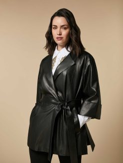 Marina Rinaldi Veste En Cuir Nappa | Veste Et Blazers