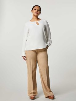 Marina Rinaldi Pantalon Palazzo Aspect Basket | Pantalon