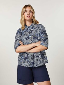 Marina Rinaldi Chemise En Mousseline De Coton | Blouses Et Chemises