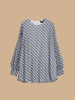 Marina Rinaldi Tunique En Georgette Imprimee | Blouses Et Chemises