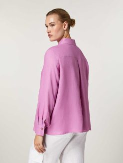 Marina Rinaldi Chemise En Toile De Lin | Blouses Et Chemises