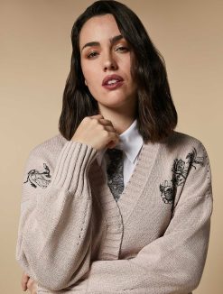 Marina Rinaldi Cardigan En Coton Brode | Tricots