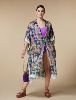 Marina Rinaldi Robe En Mousseline Imprimee | Robes