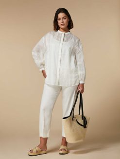 Marina Rinaldi Pantalon En Lin Et Coton | Pantalon