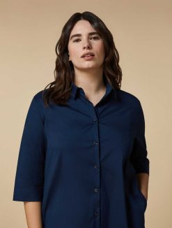 Marina Rinaldi Tunique En Popeline De Coton Melange | Blouses Et Chemises