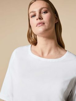 Marina Rinaldi T-Shirt En Jersey Et Popeline | Blouses Et Chemises