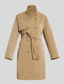 Marina Rinaldi Trench-Coat En Gabardine Deperlant | Manteaux Et Trenchs