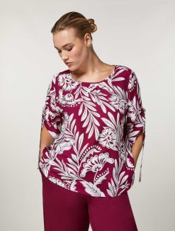 Marina Rinaldi Blouse En Toile De Viscose | Blouses Et Chemises