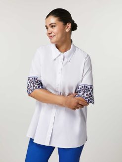 Marina Rinaldi Chemise En Popeline De Coton | Blouses Et Chemises