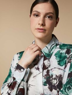 Marina Rinaldi Chemise En Popeline Imprimee | Blouses Et Chemises