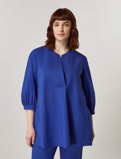 Marina Rinaldi Blouse En Popeline De Coton | Blouses Et Chemises