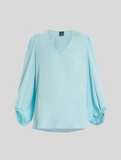 Marina Rinaldi Chemisier En Satin Martele | Blouses Et Chemises