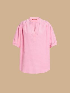 Marina Rinaldi Chemise En Melange De Coton Seersucker | Blouses Et Chemises