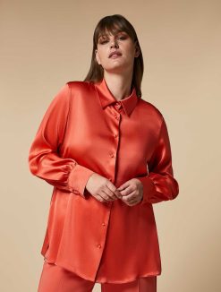 Marina Rinaldi Chemise En Satin | Blouses Et Chemises