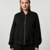 Marina Rinaldi Blouson Aviateur En Jersey | Veste Et Blazers