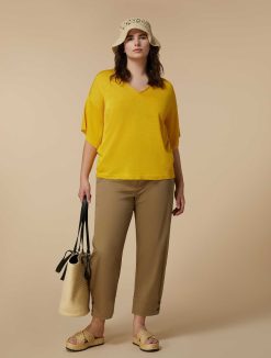 Marina Rinaldi Pantalon En Satin De Coton | Pantalon