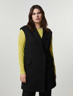 Marina Rinaldi Gilet En Jersey De Viscose | Veste Et Blazers