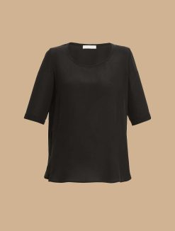 Marina Rinaldi Chemisier En Crepe De Chine De Soie | Blouses Et Chemises