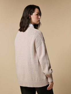 Marina Rinaldi Cardigan En Coton Brode | Tricots