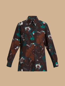 Marina Rinaldi Chemise En Popeline Imprimee | Blouses Et Chemises