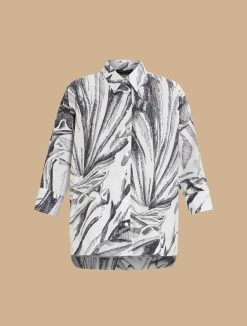 Marina Rinaldi Chemise En Popeline Imprimee | Blouses Et Chemises