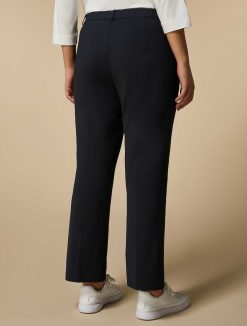 Marina Rinaldi Pantalon Evase En Coton Melange | Pantalon