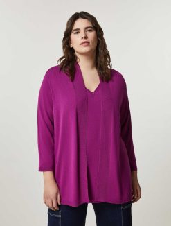 Marina Rinaldi Cardigan En Fil De Viscose | Tricots