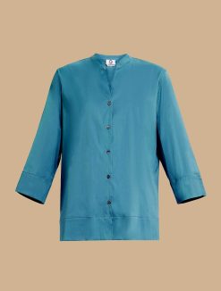 Marina Rinaldi Chemise En Popeline De Coton Melange | Blouses Et Chemises