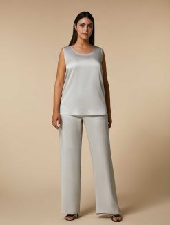 Marina Rinaldi Pantalon Envers En Satin | Costumes Formels