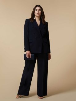 Marina Rinaldi Veste Blazer A Double Boutonnage En Triacetate | Vetements De Ceremonie