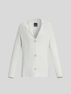 Marina Rinaldi Blouson Aviateur En Fil De Coton | Tricots