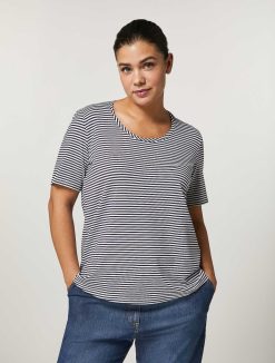 Marina Rinaldi T-Shirt En Jersey De Viscose | Hauts Et T-Shirts