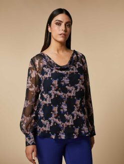 Marina Rinaldi Blouse En Georgette Imprimee | Blouses Et Chemises