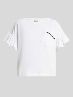 Marina Rinaldi T-Shirt En Jersey De Coton | Hauts Et T-Shirts