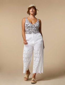 Marina Rinaldi Pantalon Court Brode | Pantalon