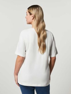 Marina Rinaldi T-Shirt En Jersey De Coton | Hauts Et T-Shirts