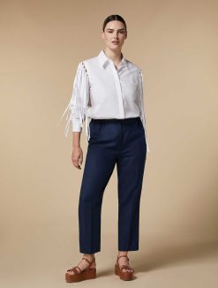 Marina Rinaldi Chemise En Popeline A Franges | Blouses Et Chemises