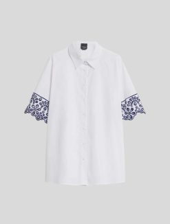 Marina Rinaldi Chemise En Popeline De Coton | Blouses Et Chemises