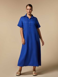 Marina Rinaldi Robe Longue En Lin Tencel | Robes