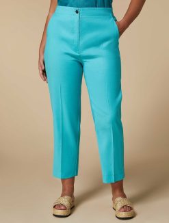 Marina Rinaldi Pantalon En Lin Et Coton | Pantalon