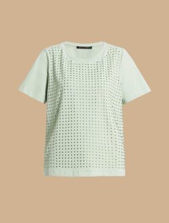 Marina Rinaldi T-Shirt En Jersey Brode | Hauts Et T-Shirts