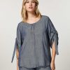 Marina Rinaldi Blouse En Toile De Viscose | Blouses Et Chemises