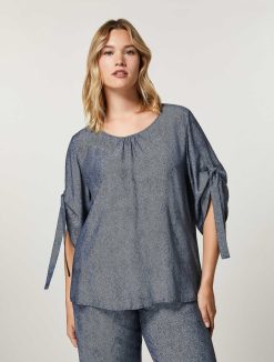 Marina Rinaldi Blouse En Toile De Viscose | Blouses Et Chemises